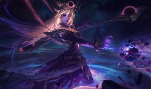 Explore a mesmerizing handmade oil painting on canvas for sale, featuring a stunning Lux portrait from League of Legends set amidst cosmic darkness. This exclusive artwork skillfully captures Lux's essence in a unique interstellar setting. Perfect for art enthusiasts and collectors, this captivating piece brings an enigmatic touch to your space.