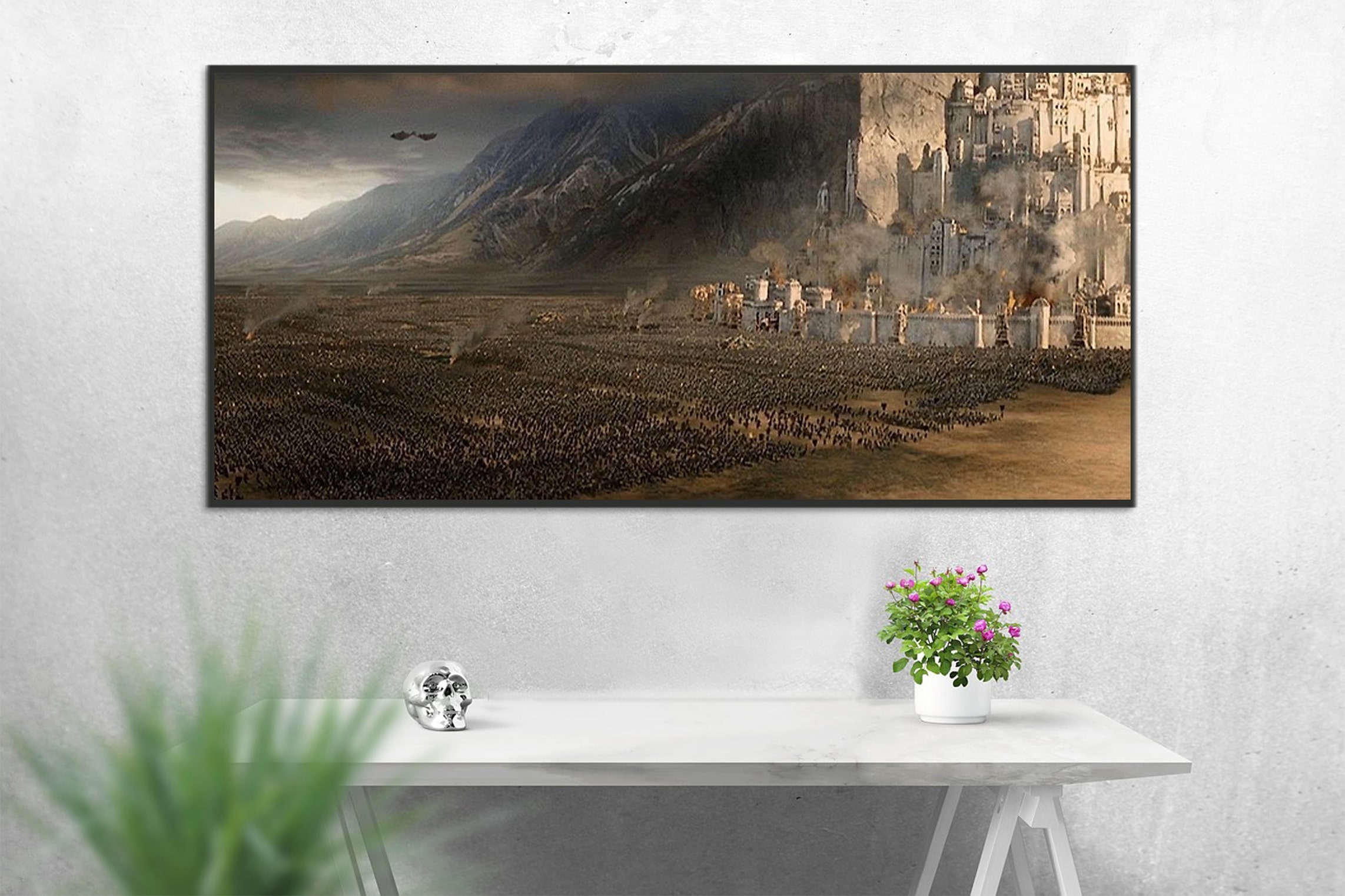 Minas Tirith beautiful landscape - view more Lord of the Rings art