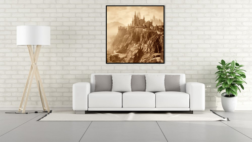 Uncover an evocative vintage-style oil painting on canvas, featuring the majestic cityscape of Minas Tirith. This exclusive artwork encapsulates the historic grandeur and allure of the iconic Middle-earth city. Perfect for art aficionados and collectors, this captivating piece breathes life into the enchanting realm of 'The Lord of the Rings,' infusing your space with a nostalgic and timeless aesthetic.