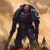 Explore our handmade oil painting on canvas, depicting a powerful Warhammer 40k Space Marine portrait, bearing wounds from an epic battle. This intricately crafted artwork vividly captures the resilience and valor of the Space Marine within the intense conflict of the 40k universe. Ideal for enthusiasts, this portrayal showcases the aftermath of a heroic struggle, offering a poignant and visually stirring centerpiece for your space.