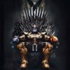 Discover a unique handmade oil painting for sale: Thanos seated on the iconic Iron Throne from Game of Thrones. This stunning canvas art captures Thanos' commanding presence, a perfect blend of Marvel and GOT worlds. Elevate your space with this exclusive piece, available now for art enthusiasts and collectors. Own this remarkable fusion of two epic universes and order your Thanos on the Iron Throne canvas today!