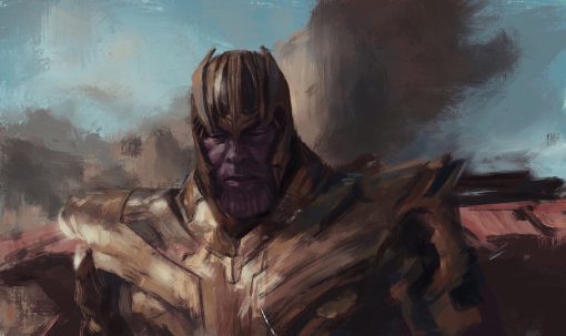 Discover an extraordinary handmade oil painting on canvas for sale, featuring Thanos in a captivating portrait with abstract design. This exclusive artwork presents the Marvel character in a unique and artistic manner. Elevate your space with this distinctive piece, available for art enthusiasts and collectors. Own this exceptional Thanos portrait with abstract design to infuse your walls with captivating Marvel artistry!