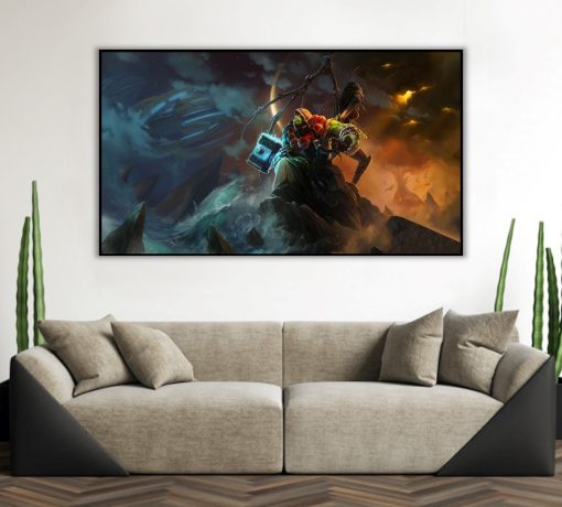 Unveil an exceptional handmade oil painting on canvas for sale, featuring a captivating dual portrait of Thrall and Sarah Kerrigan. This exclusive artwork combines iconic figures from Warcraft and StarCraft in a powerful display. Elevate your space with this unique piece, perfect for gaming enthusiasts and collectors. Own this exceptional Thrall and Sarah Kerrigan painting to bring legendary gaming characters to life on your walls!