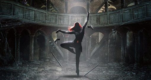 Experience Marvel's Black Widow in a captivating handmade oil painting on canvas, performing a classic dance move in an abandoned theater. This stunning artwork vividly captures Black Widow's elegance and strength amidst a nostalgic setting with meticulous details. Elevate your space with this dynamic artwork, perfect for enthusiasts seeking a unique portrayal of Black Widow, adding an intense and captivating essence to any collection.