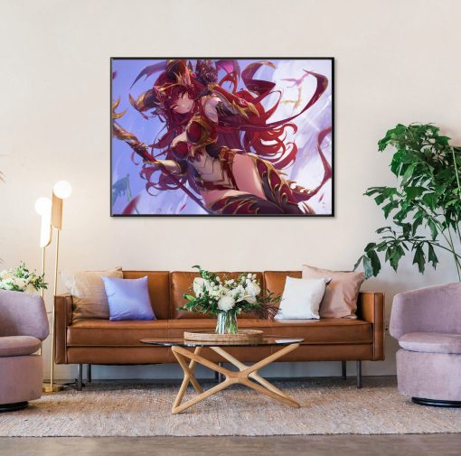 Indulge in the whimsical allure of Alexstrasza with our exclusive oil painting on canvas, reimagined in a charming manga style. Radiating cuteness and charisma, this artwork presents the Dragon Queen in a delightful and endearing manner. Perfect for both Warcraft aficionados and manga lovers, this handcrafted masterpiece adds a playful touch to any setting. Elevate your space with the enchanting presence of Alexstrasza, depicted with captivating detail and manga-inspired flair.