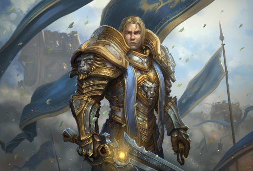 Delve into the heart of battle with our exquisite handmade oil painting on canvas, portraying Anduin Wrynn amidst the chaos of the Battle for Azeroth. This captivating artwork captures the determination and valor of the young king as he leads his forces into the fray. Perfect for World of Warcraft enthusiasts and art collectors alike, this piece immerses you in the epic struggle for Azeroth's fate. Add a touch of gaming-inspired artistry to your space with this meticulously crafted depiction of Anduin Wrynn on the battlefield.