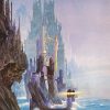 Transport your space to the majestic world of Middle-earth with a handcrafted oil painting on canvas, showcasing the enchanting Numenor cityscape from the sea. Immerse yourself in the captivating beauty of the city, rich in detailing and vibrant hues. This evocative artwork transports you to the heart of The Rings of Power in the Tolkien universe. Elevate your decor with this unique piece that resonates with fantasy enthusiasts and art connoisseurs alike. A standout addition to any collection, skillfully portraying the mystical charm and grandeur of Numenor's coastal cityscape.