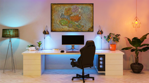 Transport yourself to the fantastical realm of Outland with our meticulously crafted oil painting on canvas. Explore the intricate landscapes and vibrant colors of this iconic World of Warcraft map brought to life in stunning detail. Our handmade masterpiece captures the essence of Outland's otherworldly beauty, making it the perfect addition to any gaming den or fantasy-themed space. Whether you're a dedicated WoW player or an admirer of fantasy art, this captivating artwork is sure to ignite your imagination and elevate your decor with its mesmerizing portrayal of Azeroth's exotic landscapes.