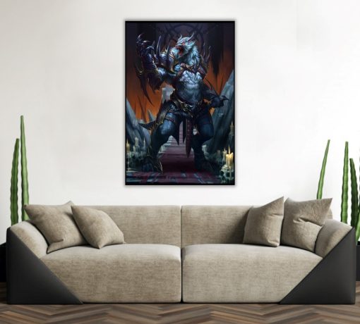 Step into the world of Warcraft with our handmade oil painting on canvas featuring Genn Greymane, the mighty Worgen King. Marvel at his powerful stance, a testament to his leadership and strength. This captivating artwork captures the essence of Greymane's resilience and determination. Perfect for fans of fantasy art and World of Warcraft enthusiasts alike, this piece adds a touch of grandeur to any space. Elevate your collection with this exclusive portrayal of Azeroth's iconic leader, a true masterpiece of craftsmanship and artistry.