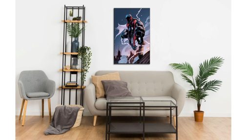 Transform your space with this captivating handmade oil painting on canvas, featuring the legendary Black Spider-Man in action. With meticulous detailing and vibrant hues, this artwork brings the iconic superhero to life with striking realism. Ideal for fans of Spider-Man and comic aficionados, this piece adds a touch of heroic energy to any room. Immerse yourself in the thrilling adventures of Marvel with this dynamic portrayal, sure to captivate and inspire awe.