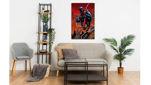Elevate your space with this captivating handmade oil painting on canvas, showcasing the iconic Black Spider-Man in an anime-inspired design perched atop the city skyline. With bold colors and intricate detailing, this artwork brings the beloved superhero to life in a fresh and dynamic way. Perfect for fans of Spider-Man and anime enthusiasts alike, this piece adds a sense of action and adventure to any room. Immerse yourself in the urban landscape with this striking portrayal, sure to command attention and inspire imagination.