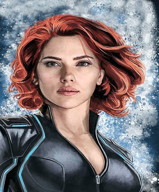 Transform your space with this exquisite handmade oil painting on canvas, featuring the stunning Scarlett Johansson as the iconic Black Widow. With intricate brushwork and vibrant colors, this artwork captures the beauty and strength of the beloved character in captivating detail. Perfect for fans of Marvel and admirers of Scarlett Johansson's talent, this piece adds a touch of elegance and intrigue to any room. Immerse yourself in the thrilling world of superheroes with this striking portrayal, sure to command attention and inspire admiration.