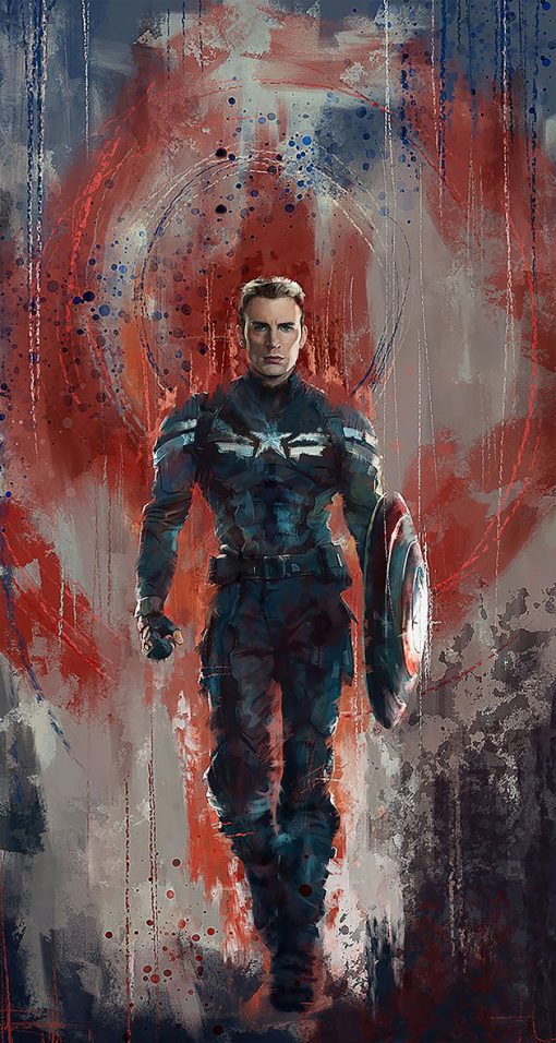 Enrich your space with this captivating handmade oil painting on canvas, featuring a unique rain painting design showcasing Captain America striding purposefully towards you. With intricate brushwork and dynamic colors, this artwork exudes a sense of determination and resilience amidst the rain. Perfect for Marvel fans and art enthusiasts, this piece adds an element of cinematic drama to any room. Immerse yourself in the iconic imagery of Captain America with this striking portrayal, guaranteed to command attention and evoke admiration.