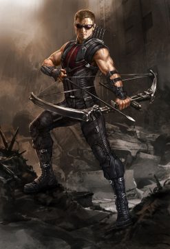 Revitalize your space with this captivating handmade oil painting on canvas, showcasing Clint Barton, the Avenger known as Hawkeye from Marvel, standing amidst the ruins of a city. With intricate brushwork and vibrant colors, this artwork captures the resilience and determination of the iconic hero amidst destruction. Perfect for Marvel fans and art enthusiasts, this piece adds a dramatic and heroic touch to any room. Immerse yourself in the post-apocalyptic setting with this striking portrayal, guaranteed to command attention and evoke emotion.