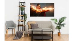 Transform your decor with this mesmerizing handmade oil painting on canvas, featuring Doctor Strange harnessing the force of thunderous magic in an electrifying attack. With intricate details and vivid colors, this artwork brings the action-packed scene to life, captivating viewers with its dynamic energy. Ideal for fans of Doctor Strange and lovers of dramatic art, this piece adds an electrifying focal point to any space. Immerse yourself in the mystical realm of sorcery and heroism with this striking portrayal, sure to ignite imagination and fascination.