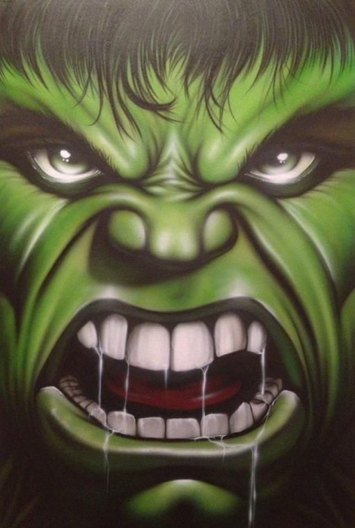 Revitalize your walls with this captivating handmade oil painting on canvas, showcasing the intense and furious expression of Hulk's face. With bold brushstrokes and vibrant colors, this artwork vividly captures the raw emotion and power of the Marvel character. Perfect for fans of Hulk and lovers of dynamic art, this piece adds a commanding presence to any space. Immerse yourself in the incredible world of Hulk's rage with this striking portrayal, guaranteed to make a bold statement in your home or office.