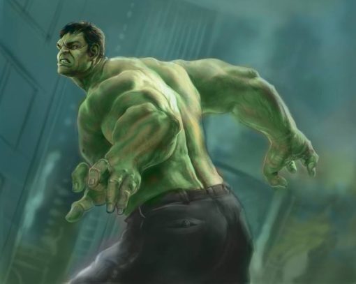 Capture the electrifying energy of the Avengers' New York battle with this one-of-a-kind oil painting on canvas. Witness Hulk in his full, battle-ready stance, a testament to his strength and unwavering determination. This hand-painted masterpiece is a must-have for any Marvel fan, adding a powerful touch to your collection. Own a piece of superhero history - act fast, limited edition available!