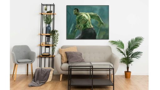 Immortalize the Avengers' New York clash with a stunning, hand-painted oil canvas. This unique artwork portrays Hulk, poised for battle, embodying his raw power and unwavering resolve. A captivating centerpiece for any Marvel aficionado, this limited-edition masterpiece offers a chance to own a piece of superhero history. Don't miss out, secure yours today!