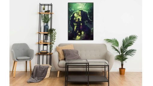 Infuse your space with intrigue with this handmade oil painting on canvas featuring a one-of-a-kind portrait of the Hulk, resembling a zombie or Einstein-like creature. This unconventional depiction offers a fresh take on the beloved character, sure to pique curiosity and spark conversation. Ideal for both Hulk enthusiasts and those seeking unique artwork, this piece adds an element of mystery and fascination to any room. Dive into the unexpected with this captivating portrayal, guaranteed to command attention and inspire wonder in your home or office decor.