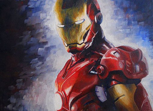Revamp your space with this captivating handmade oil painting on canvas, showcasing Tony Stark as Iron Man, portrayed in a scene where he looks around with a vigilant gaze. With meticulous brushwork and vivid colors, this artwork captures the essence of the iconic superhero's vigilance and awareness. Perfect for Marvel fans and art enthusiasts, this piece adds a dynamic and engaging touch to any room. Immerse yourself in the heroic world of Tony Stark with this striking portrayal, guaranteed to command attention and spark imagination.