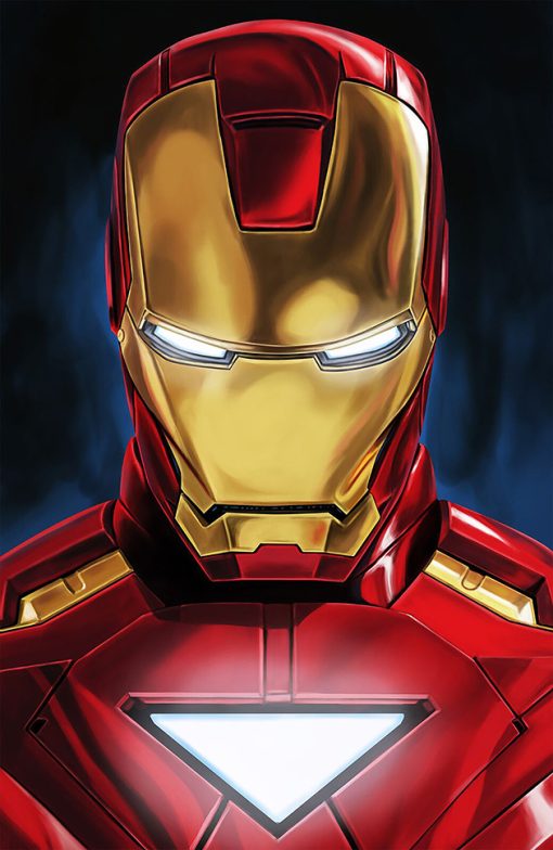 Elevate your space with this dynamic handmade oil painting on canvas, presenting a striking face portrait of Tony Stark as Iron Man, exuding readiness for battle. With meticulous brushwork and intense expression, this artwork captures the essence of the iconic superhero's determination and resolve. Perfect for Marvel fans and art enthusiasts, this piece adds a bold and powerful touch to any room. Immerse yourself in the heroic world of Tony Stark with this compelling portrayal, guaranteed to command attention and ignite inspiration.