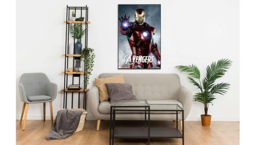 Elevate your decor with this stunning handmade oil painting on canvas, showcasing Tony Stark as Iron Man in his original armor from the first Iron Man movie. With meticulous detailing and vibrant hues, this artwork brings to life the essence of the iconic superhero's beginnings. Ideal for Marvel enthusiasts and art aficionados, this piece adds a nostalgic and powerful element to any room. Immerse yourself in the origins of Tony Stark's heroic journey with this captivating portrayal, sure to spark conversation and inspire admiration.