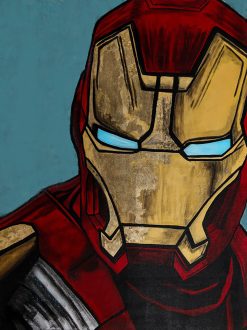 Revamp your space with this captivating handmade oil painting on canvas, featuring an anime-inspired portrait of Iron Man. With bold lines and vibrant colors, this artwork infuses Iron Man's character with a dynamic and stylish anime aesthetic. Perfect for Marvel enthusiasts and fans of anime art, this piece adds a unique and eye-catching touch to any room. Immerse yourself in the fusion of superhero charm and anime flair with this compelling portrayal of Iron Man, guaranteed to command attention and spark conversation.