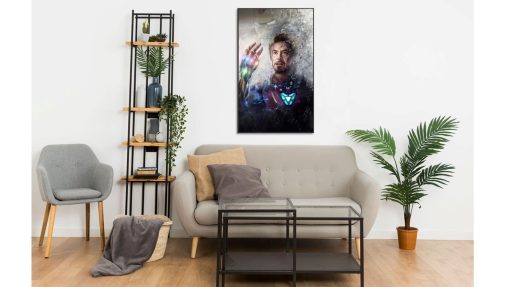 Revitalize your space with this captivating handmade oil painting on canvas, showcasing Iron Man wearing the awe-inspiring Infinity Gauntlet amidst a smoky design. With intricate detailing and bold strokes, this artwork captures the iconic superhero in a moment of power and intensity. Perfect for Marvel enthusiasts and collectors of dramatic art, this piece adds a dynamic and mysterious touch to any room. Immerse yourself in the enigmatic allure of Iron Man's persona with this evocative portrayal, guaranteed to spark conversation and intrigue.