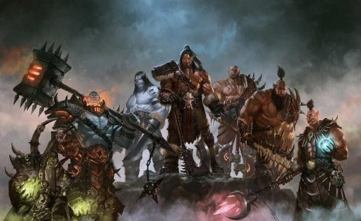 Experience the raw power of the Horde with this stunning handmade oil painting on canvas, capturing iconic Orcs from World of Warcraft: Warlords of Draenor standing proudly amidst a smoky atmosphere. Featuring Gul'dan, Grommash, Garrosh, Orgrim, and other legendary figures, this artwork epitomizes strength and unity. With meticulous detail and a dynamic composition, this piece immerses viewers in the heart of Draenor's chaos. Perfect for Warcraft enthusiasts and collectors alike, this masterpiece adds depth and drama to any space, commanding attention and igniting the imagination with its epic portrayal of Orcish might.