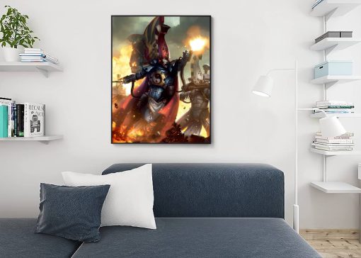 Enter the heart of battle in Warhammer 40k with our handmade oil painting on canvas, showcasing Asurmen in an action-packed portrait. This dynamic artwork captures the first Phoenix Lord's fierce determination and martial prowess as he engages in combat. With intricate detail and vivid colors, immerse yourself in the thrilling conflicts of the 41st millennium. Own a cherished piece of Warhammer lore and enrich your space with this iconic portrayal. Witness Asurmen's valor in battle – order now and let his legendary stance inspire your walls.