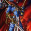 Delve into Warhammer 40k lore with our handmade oil painting on canvas, showcasing Asurmen, the revered first Phoenix Lord, in a stunning portrait. This captivating artwork immortalizes the legendary warrior's presence and strength, a symbol of the Eldar's ancient legacy. With meticulous detail and vibrant colors, immerse yourself in the rich history of the 41st millennium. Own a prized piece of Warhammer lore and elevate your decor with this iconic portrayal. Own a treasured piece of Warhammer history and enrich your space with this captivating portrayal. Capture the essence of Asurmen – order now and let his legacy adorn your walls.