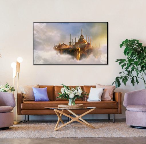 Experience the enchanting beauty of Dalaran with our stunning oil painting on canvas. This mesmerizing artwork captures the floating city amidst a picturesque landscape filled with billowing clouds, creating a sense of mystique and wonder. Handcrafted with meticulous attention to detail, this piece transports you to the heart of Warcraft's magical realm. Add a touch of fantasy and elegance to your space with Dalaran's ethereal skyline gracing your walls. Elevate your home decor with the captivating allure of Azeroth's legendary city, bringing a sense of adventure and enchantment to any room.