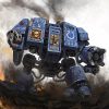 Step into the heroic world of Warhammer 40k with our handmade oil painting on canvas, showcasing a powerful Dreadnought Ultramarine in a striking walking portrait. This dynamic artwork captures the indomitable spirit and imposing presence of the Space Marine warrior. With meticulous detail and vibrant colors, immerse yourself in the rich lore of the 41st millennium. Own a prized piece of Warhammer history and elevate your decor with this iconic portrayal. Witness the might of the Dreadnought – order now and let its legendary stride command your walls.