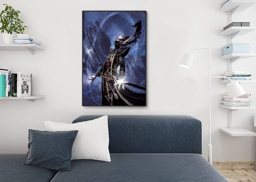 Dive into the rich tapestry of Warhammer 40k with our handmade oil painting on canvas, featuring the revered Eldar leader, Eldrad Ulthran. This captivating portrait embodies the mystique and strength of one of the most legendary figures in Eldar lore. With intricate detail and vibrant colors, immerse yourself in the grandeur of the 41st millennium. Own a prized piece of Warhammer history and enhance your decor with this stunning artwork. Embrace the power – order now and bring Eldrad Ulthran's commanding presence into your space.