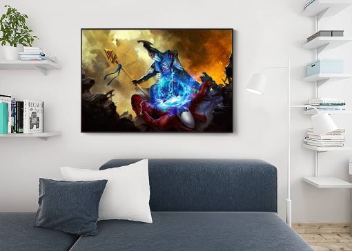 Behold the profound essence of Warhammer 40k with our handmade oil painting on canvas, capturing Eldrad Ulthran in a moment of compassion as he heals a wounded soldier. This poignant artwork illustrates the benevolence and power of the revered Eldar seer amidst the chaos of battle. With intricate detail and vibrant colors, immerse yourself in the poignant narrative of the 41st millennium. Own a cherished piece of Warhammer history and elevate your decor with this evocative portrayal. Embrace the healing touch – order now and let Eldrad Ulthran's compassion adorn your walls.