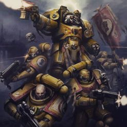 Capture the noble valor of the Warhammer 40k universe with our handmade oil painting on canvas, portraying the heroic stance of an Imperial Fists Space Marines crew. This dynamic artwork exudes strength and resilience, depicting the legendary warriors in a moment of unwavering determination. With vivid colors and meticulous detailing, this piece brings the iconic Space Marines to life on your walls. Own a piece of Warhammer lore and enrich your decor with this captivating portrayal of intergalactic heroism. Order now to make this masterpiece a focal point in your collection, inspiring awe and admiration in any space.