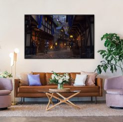 Dive into the lively streets of Stormwind with our handmade oil painting on canvas, capturing the bustling city life of Azeroth's iconic Alliance stronghold. This captivating artwork invites viewers to immerse themselves in the charm and energy of Warcraft's vibrant world, appealing to gamers and art enthusiasts alike. With meticulous detail and vibrant colors, this piece brings the dynamic essence of Stormwind to life. Own a cherished piece of gaming history and elevate your decor with this stunning masterpiece. Experience the heart of the Alliance – order now and let the lively spirit of Stormwind grace your walls.