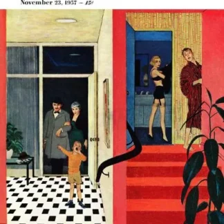 "Early Guests" Saturday Evening Post Cover