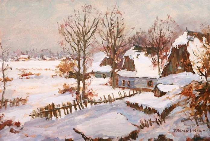 Snow-Covered Cottages