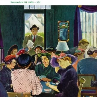 "Bridge Party" Saturday Evening Post Cover