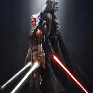 Ahsoka Tano and Darth Vader