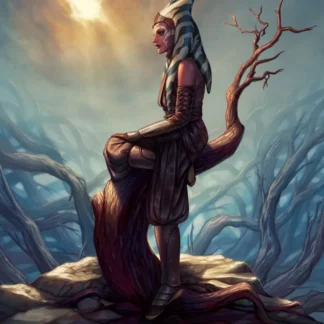 Ahsoka Tano on a tree