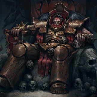 Angron on throne portrait