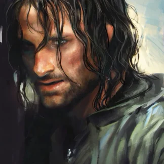 Aragorn II Elessar Strider King of Gondor portrait