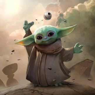 Grogu Baby Yoda Portrait 3