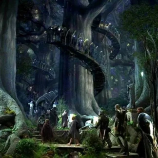 Lothlorien Elven forest landscape 17