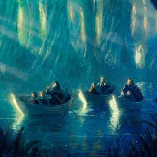 Lothlorien Elven forest landscape 15