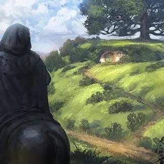 Nazgul looking for the Hobbits at the Shire