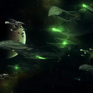 Star Trek Romulan warbird D'deridex class fan art 3