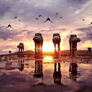 The Empire army AT AT TIE fighters